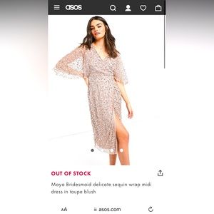 ASOS midi sequin dress